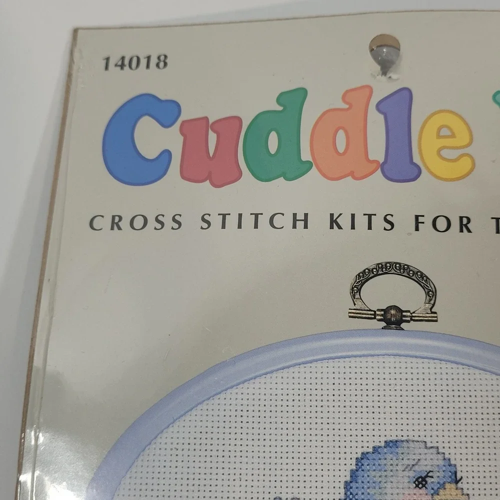 Cuddle Ups Cross Stitch Kit Nursery Blue Bird Birth Announcement‎ JCA #14018 NEW
